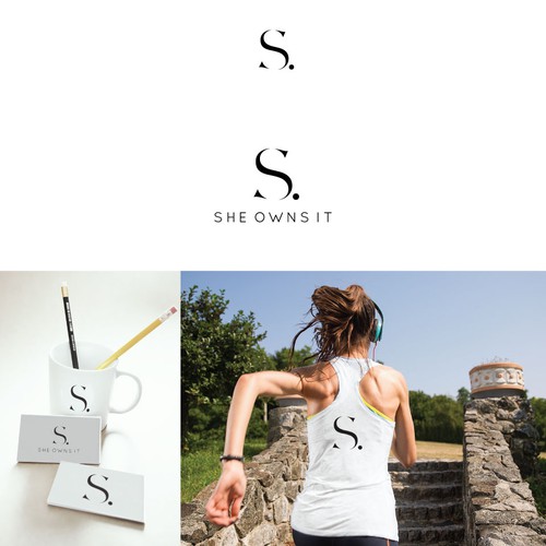 Modern Clean Logo for a Women Focused Entrepreneurial Lifestyle Website