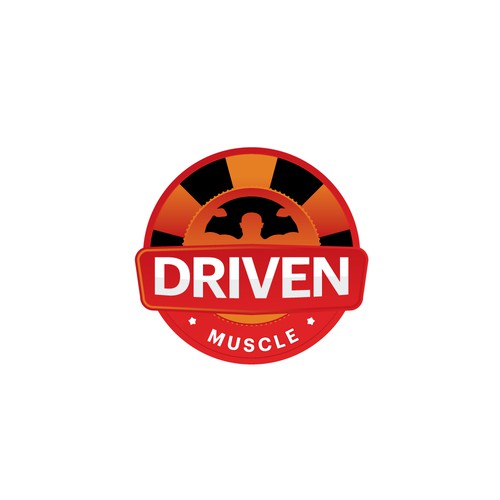 badges logo concept for driven muscle