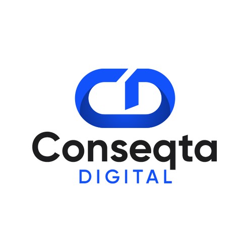 Conseqta Digital – Bold Modern Technology Logo Design  
