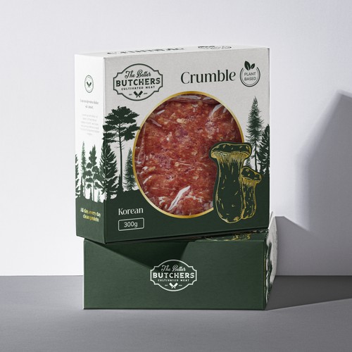 Plant based crumble packaging