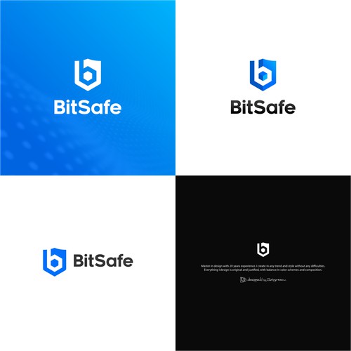 Bold sleek logo fot Crypto Currency