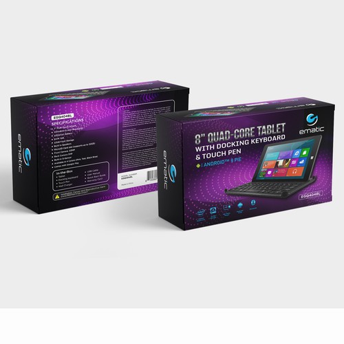 EMATIC Design the packaging for a New Sleek Tablet