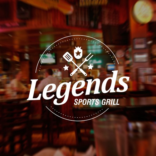 Retro logo proposal for sports bar and grill