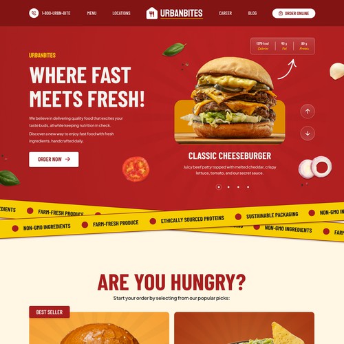 Urban Bites Restaurant Website