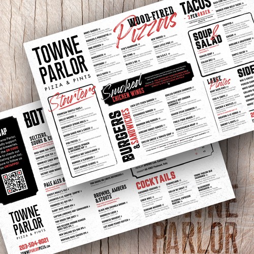 Menu Towne Parlor