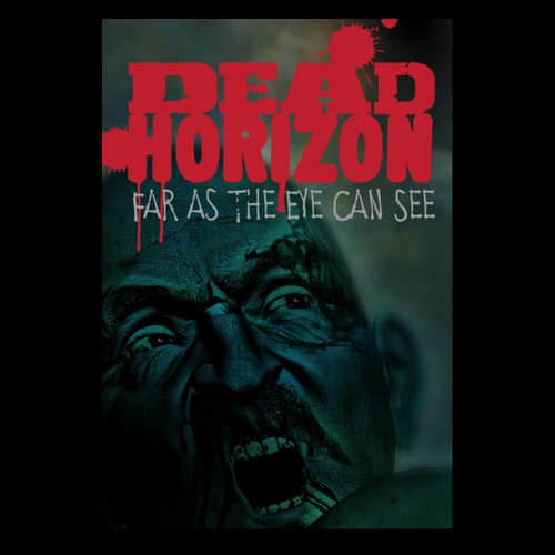 Horror Novel logo, Zombie fiction called Dead Horizon