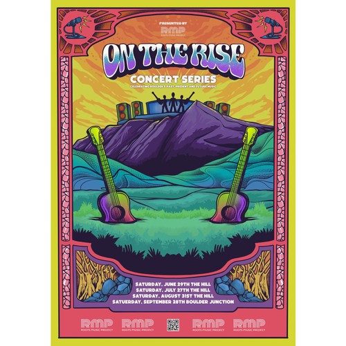 OM THE RISE DESIGN POSTER