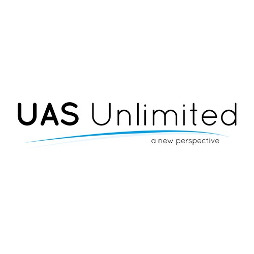 Modern and clean logo for "UAS Unlimited"