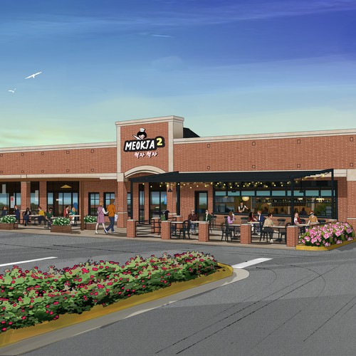 concept for the exterior of a restaurant