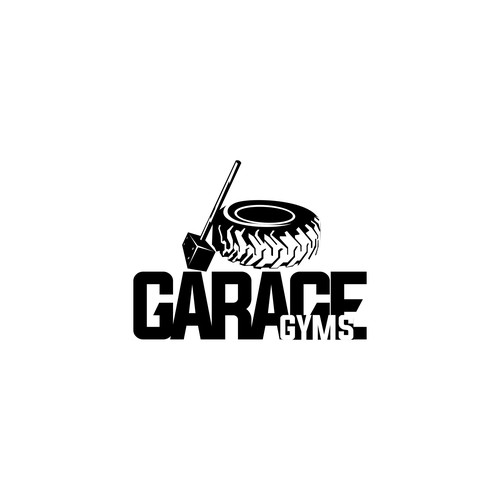 garage gym logo design
