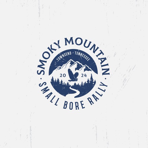 Vintage logo for a mountain rally