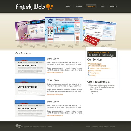 New website for web design and digital media company