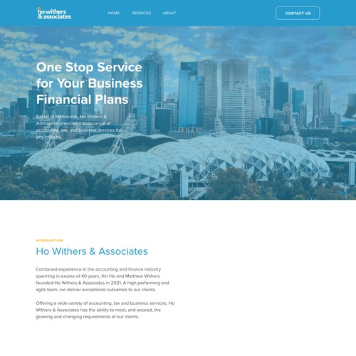 Ho Withers & Associates Landing Page