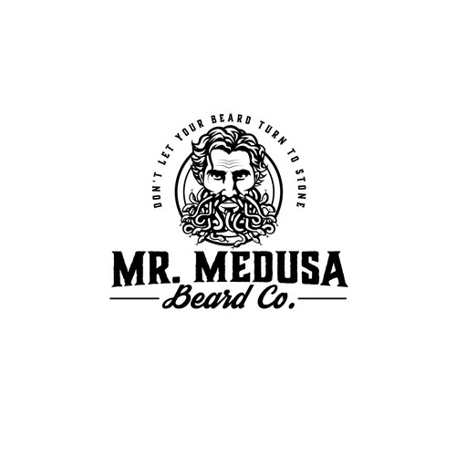 Bold logo for beard product company