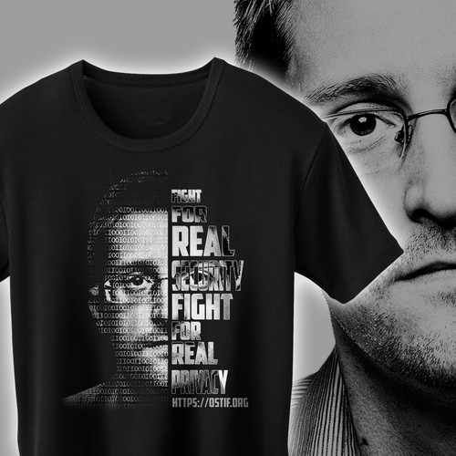 Snowden ASCII Mosaic T SHIRT