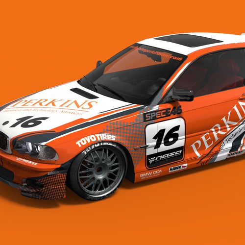 Car wrap - law firm - racing car