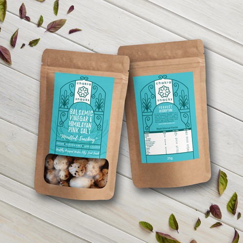 Chakra Snacks Label Design