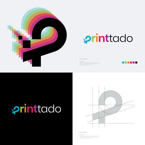 Tech creative Logo - Letter P
