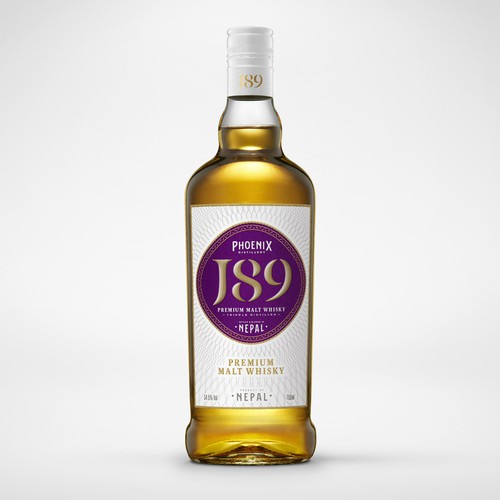 Elegant Whisky label