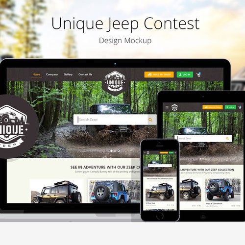 Website Design for Unique Jeep