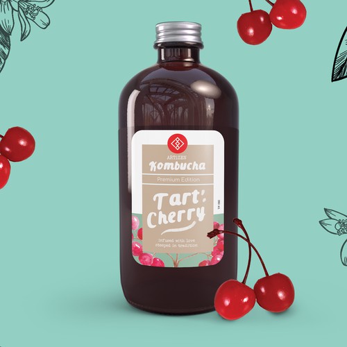 Kombucha Label Design Entry