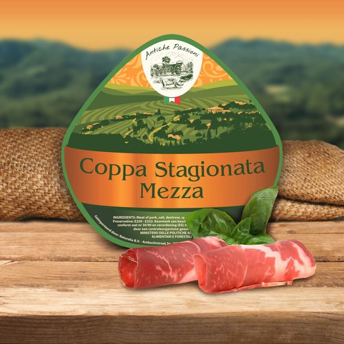 Label for Italian meat