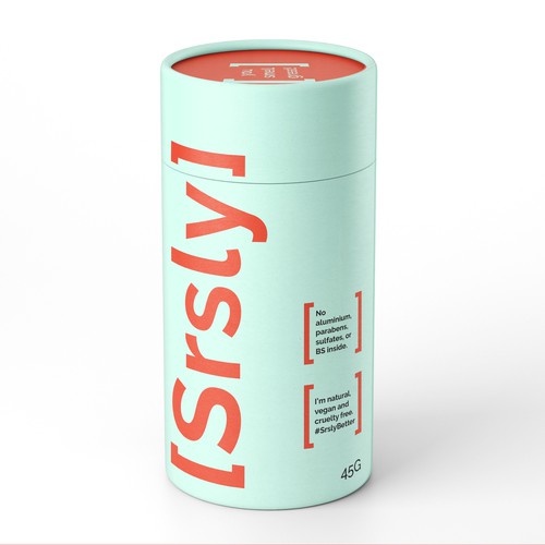 Sustainable Deodorant label