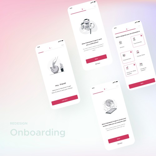 Onboarding for app