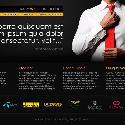 New website design wanted for Luxury Web Consulting