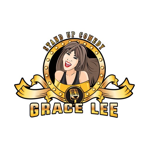 Logo for a Korean female stand up comedian