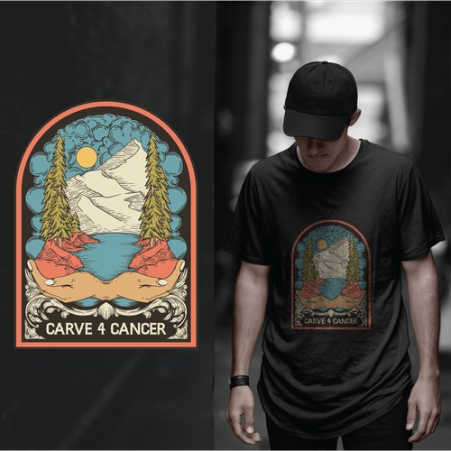 Carve 4 Cancer T-shirt design