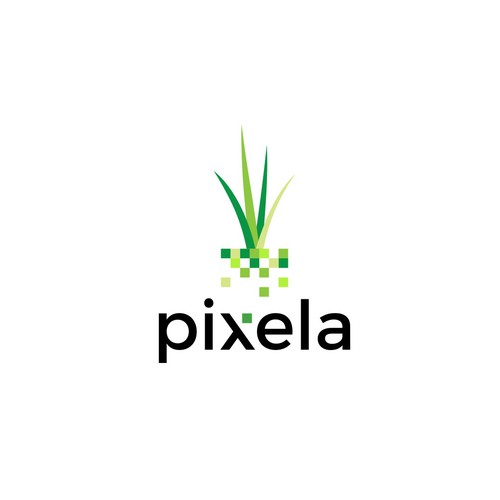grass pixel logo