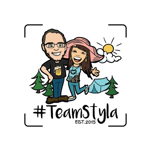 #TeamStyla small family logo design