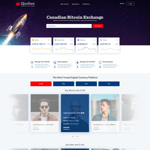 Canadian Bitcoin Exchange Redesign (Quebex)