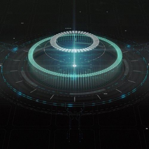 Holographic HUD Illustration