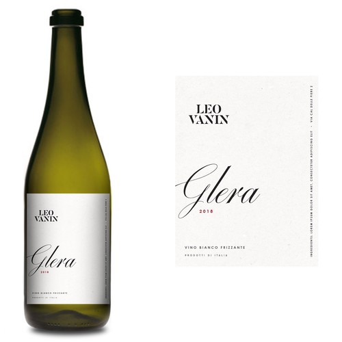 Wine Bottle Label Minimalist