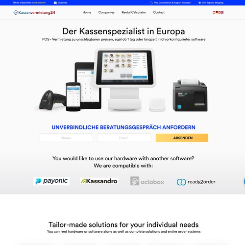 Web Concept for Register System