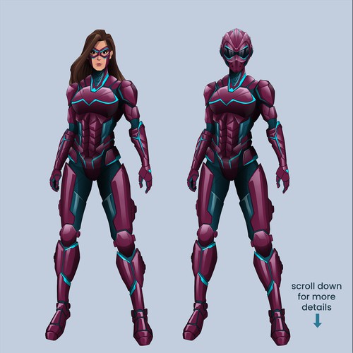 Character Super hero suit design