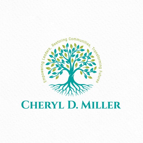 Modern Tree with Roots Logo