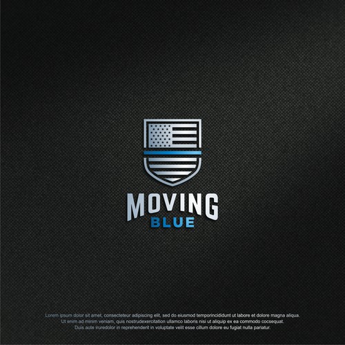 Strong & bold logo concept for MOVING BLUE