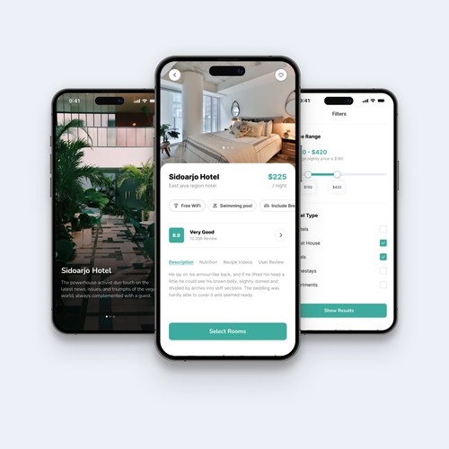 Hotel Bookings app