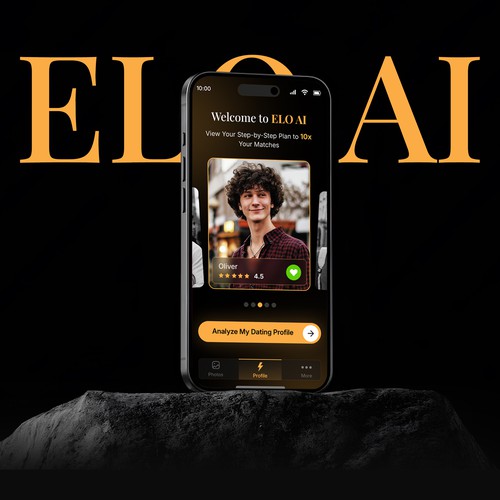 ELO AI: Premium Dating Profile Analysis App UI/UX