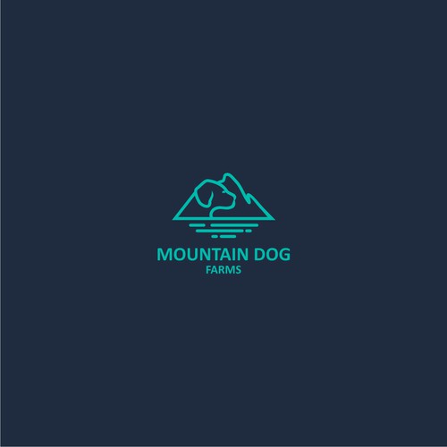 Sophisticated logo Mountain Dog Farms