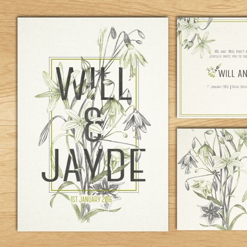 Floral Wedding Invitation