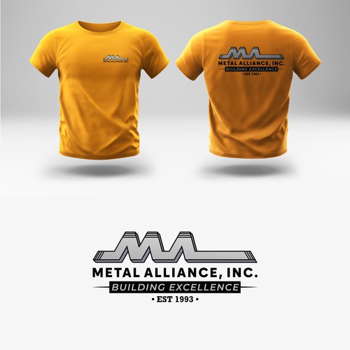 T-shirt design for high quality construction company