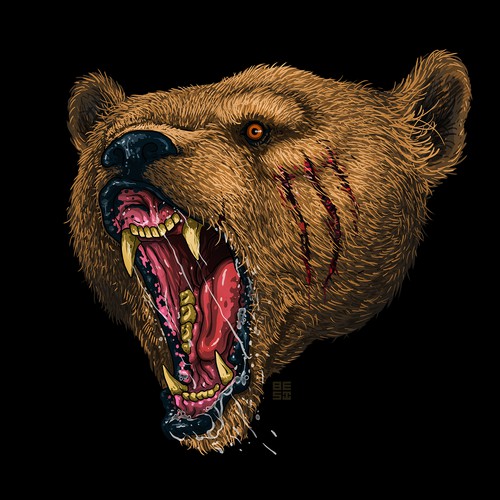 angry bear
