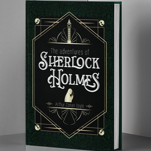 Sherlock Holmes vintage book cover 
