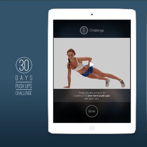 Sleek, clean, re-skinnable design needed for fitness apps!