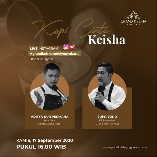 'Kopi Cinta Keisha' e-poster design