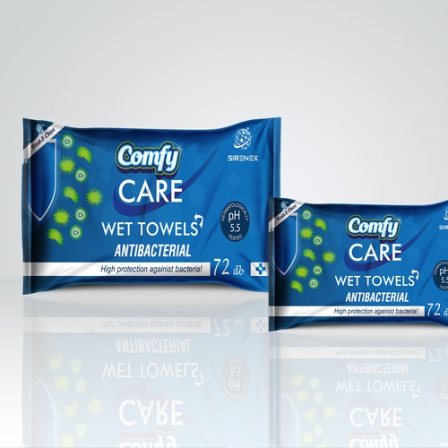 Sirenex Ltd: ComfyCare Antibacterial Wetwipes